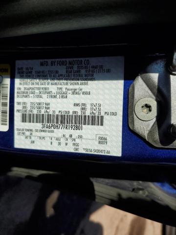 3FA6P0H77FR192801 Ford FUSION SE