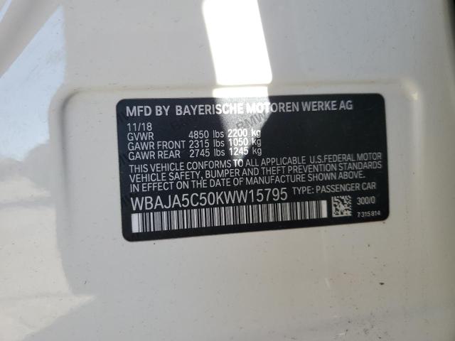 WBAJA5C50KWW15795 BMW 530 I