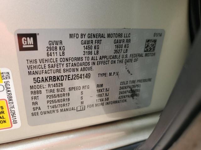 5GAKRBKD7EJ264149 Buick Enclave