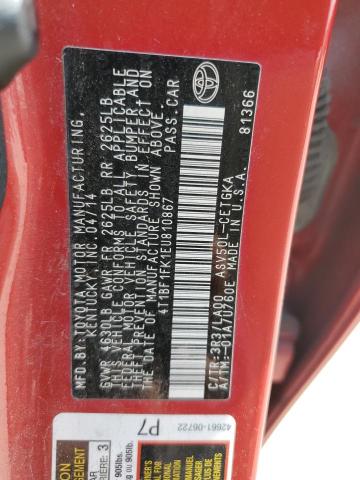 4T1BF1FK1EU810867 Toyota CAMRY L