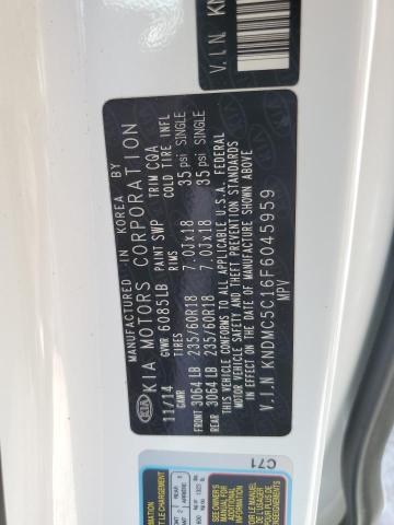 KNDMC5C16F6045959 KIA SEDONA EX