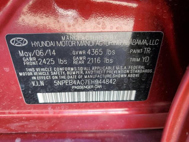 5NPEB4AC7EH944842 Hyundai SONATA GLS