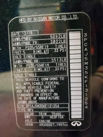 3PCAJ5M35KF131254 Infiniti Qx50 Essential