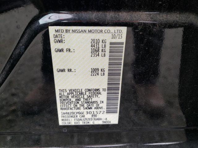 1N4BZ0CP6GC301572 Nissan LEAF SV