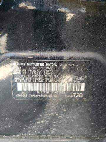 ML32A3HJ1FH061018 Mitsubishi MIRAGE DE