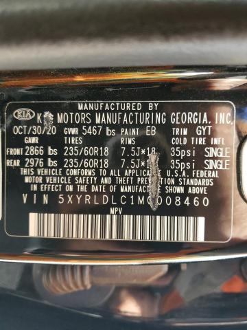 5XYRLDLC1MG008460 KIA SORENTO S