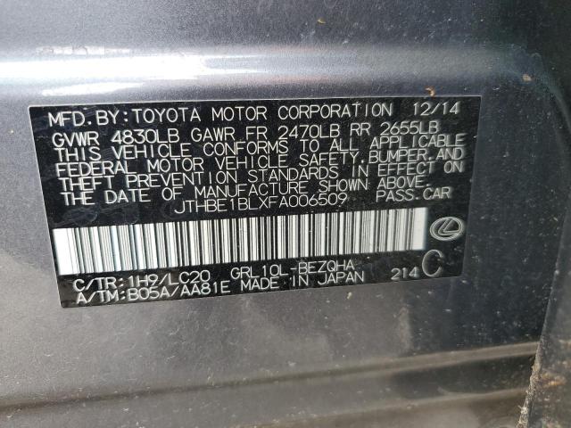 JTHBE1BLXFA006509 Lexus GS 350