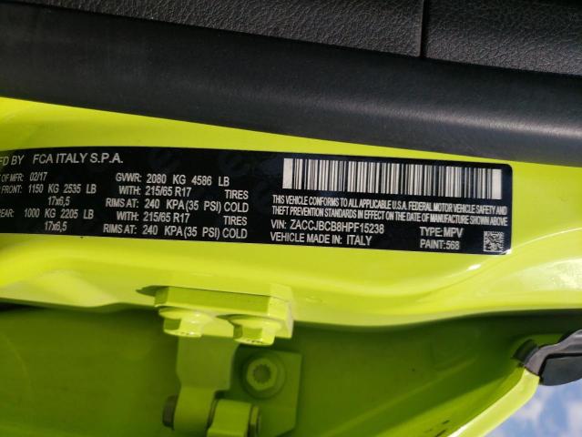 ZACCJBCB8HPF15238 Jeep Renegade Trailhawk
