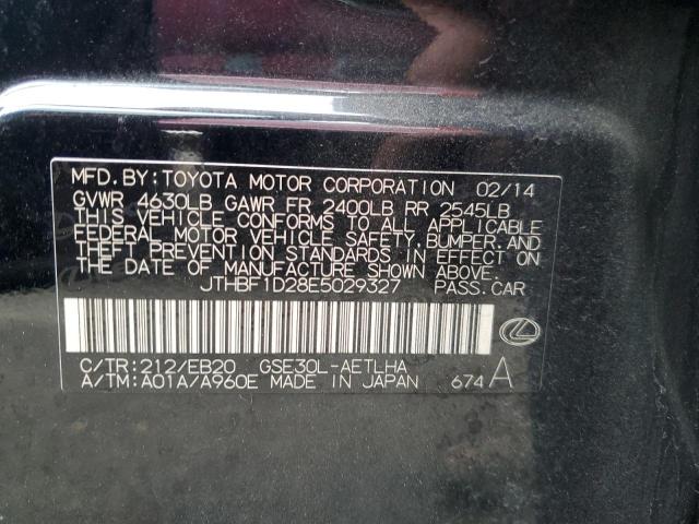 JTHBF1D28E5029327 Lexus IS 250