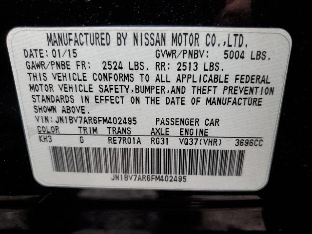 JN1BV7AR6FM402495 Infiniti Q50 BASE