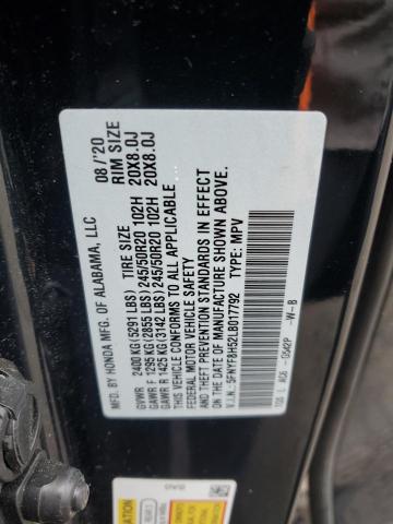 5FNYF8H52LB017792 Honda Passport Exl