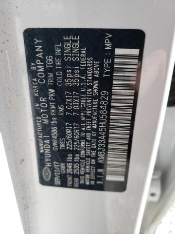 KM8J33A45HU584829 Hyundai Tucson Limited