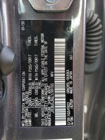 JTEBU5JR6L5789765 Toyota 4runner Sr5/sr5 Premium