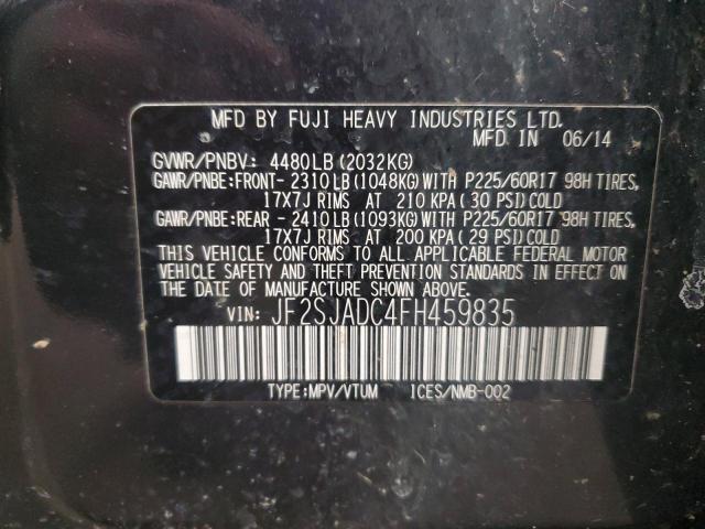 JF2SJADC4FH459835 Subaru Forester 2.5i Premium