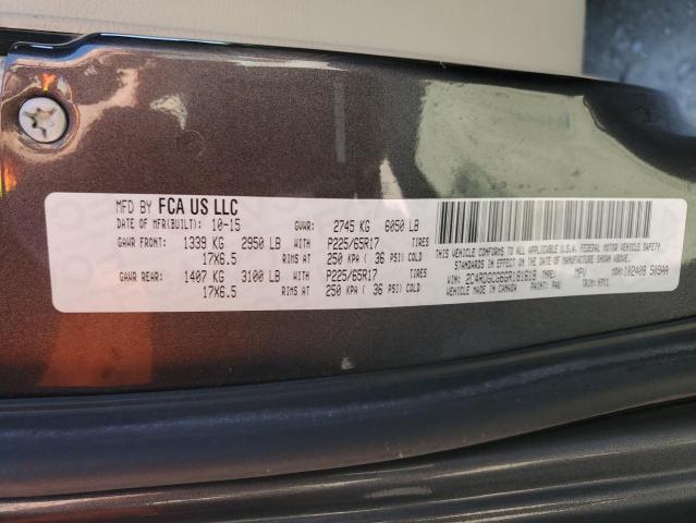 2C4RDGCG6GR181618 Dodge Grand Caravan Sxt