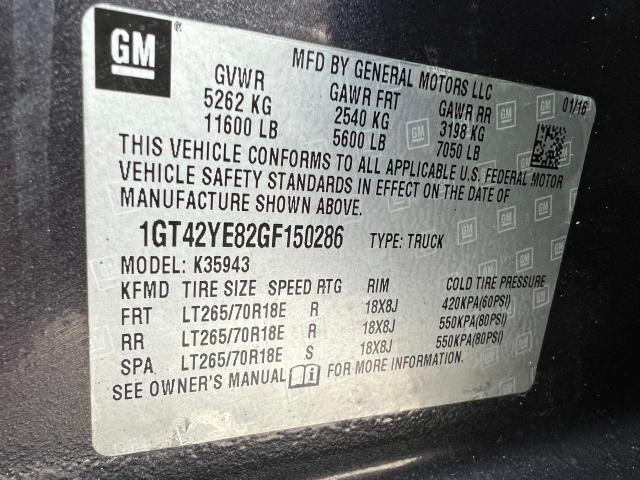 1GT42YE82GF150286 GMC Sierra K3500 Denali