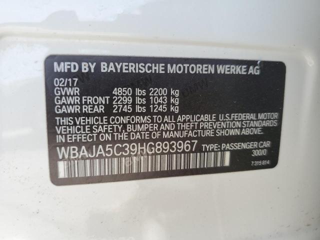 WBAJA5C39HG893967 BMW 530 I