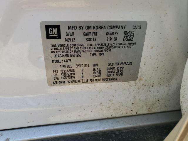 KL4CJHSB2JB661956 Buick Encore Premium