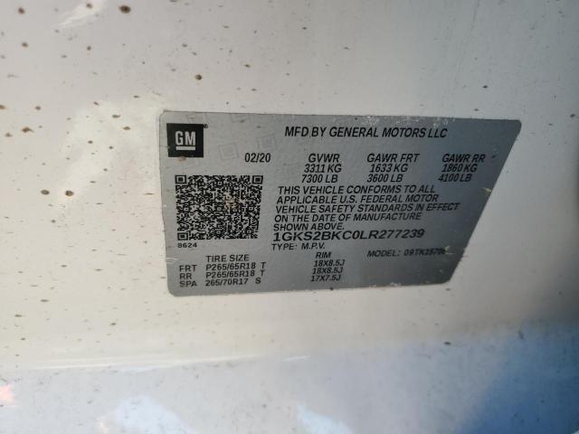 1GKS2BKC0LR277239 GMC YUKON SLT