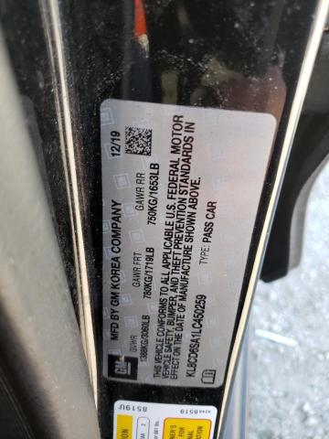 KL8CD6SA1LC450259 Chevrolet SPARK 1LT