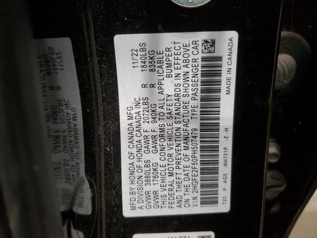 2HGFE2F50PH507479 Honda Civic Sport
