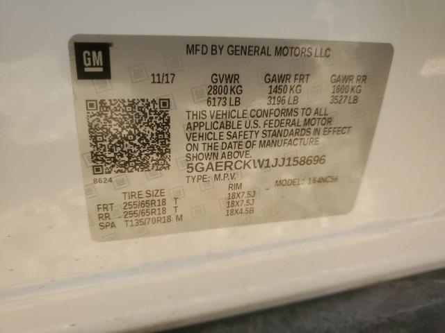 5GAERCKW1JJ158696 Buick Enclave Premium