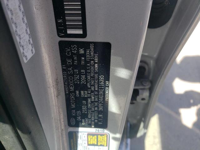 3KPF24AD3KE116395 KIA FORTE FE