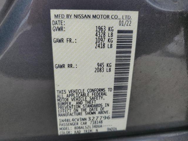 1N4BL4CV3NN327796 Nissan ALTIMA SR