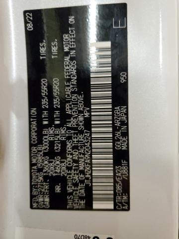 JTJHZKFA9N2043247 Lexus Rx 350 L