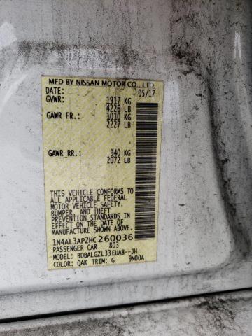 1N4AL3AP2HC260036 Nissan ALTIMA 2.5