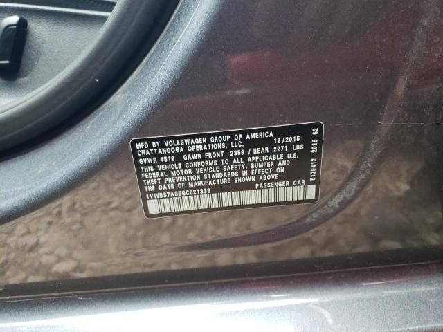 1VWBS7A35GC021338 Volkswagen PASSAT SE