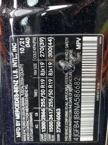 4JGFB4JB8NA586682 Mercedes-Benz GLE 350