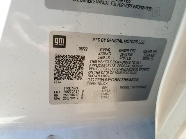 1GTPHAED8NZ554818 GMC Sierra C1500