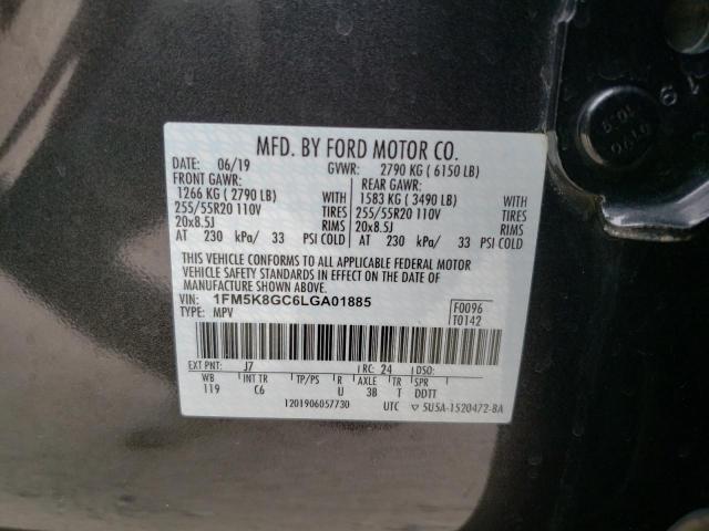 1FM5K8GC6LGA01885 Ford Explorer St