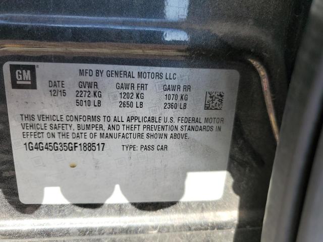 1G4G45G35GF188517 Buick Lacrosse Sport Touring