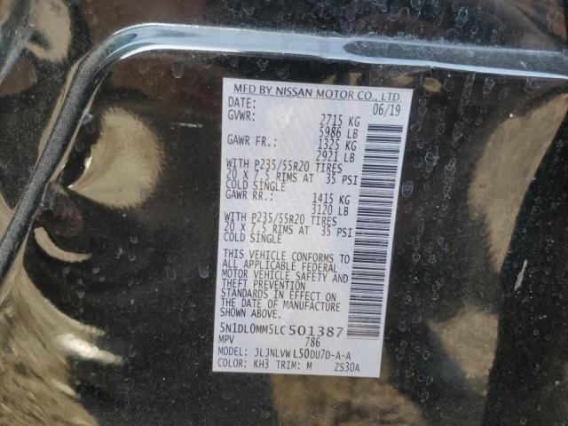 5N1DL0MM5LC501387 Infiniti QX60 LUXE