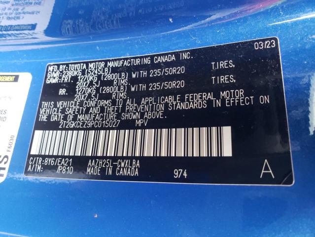2T2GKCEZ9PC015027 Lexus NX 350H