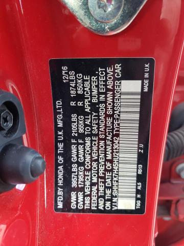 SHHFK7H45HU213042 Honda Civic Sport