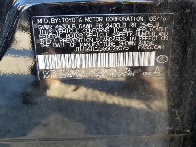 JTHBA1D25G5029075 Lexus IS 200T