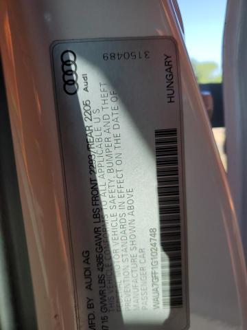 WAUA7GFF1G1024748 Audi A3 PREMIUM