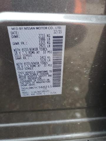5N1AL0MN7FC560215 Infiniti QX60