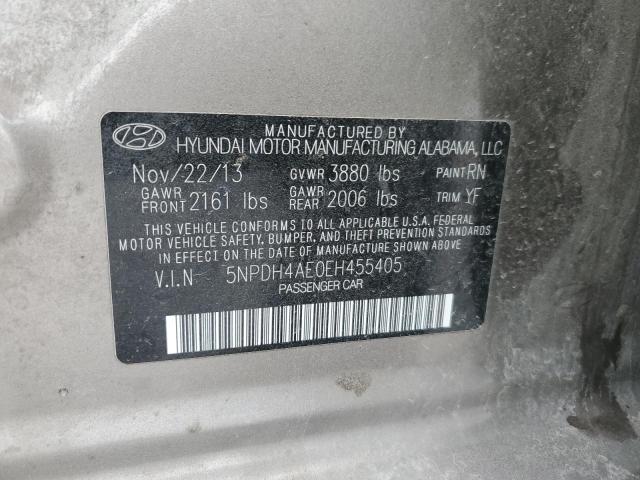 5NPDH4AE0EH455405 Hyundai ELANTRA SE