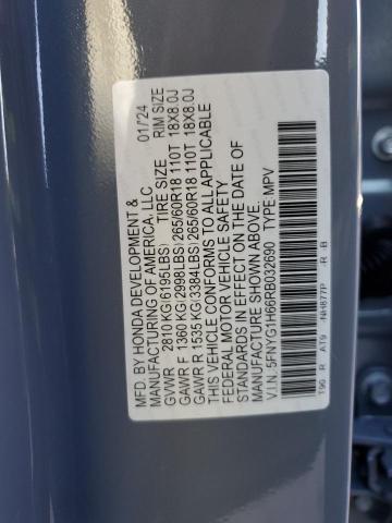 5FNYG1H66RB032690 Honda Pilot Trailsport