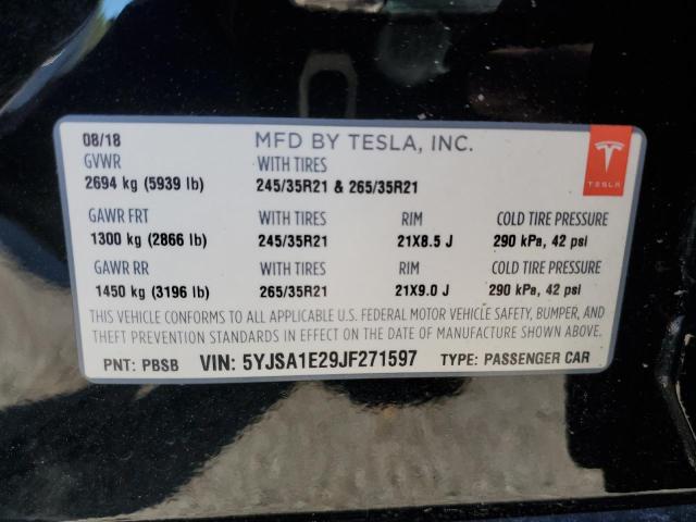 5YJSA1E29JF271597 Tesla MODEL S