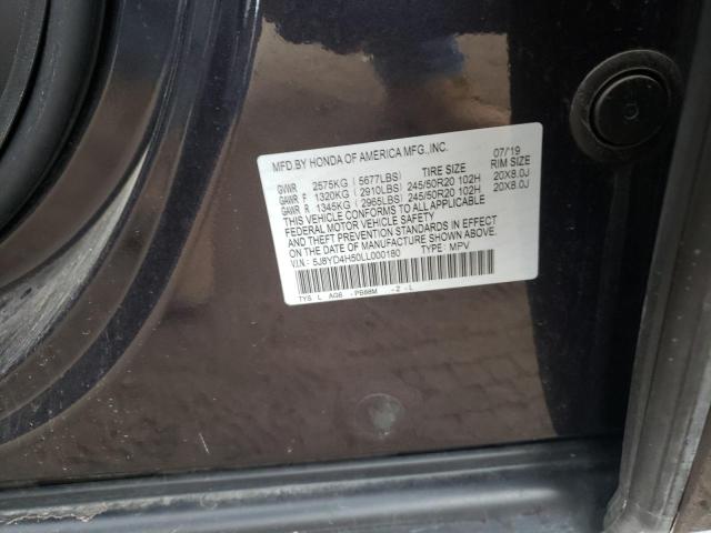 5J8YD4H50LL000180 Acura Mdx Technology