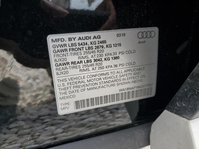 WA1BNAFY8K2077651 Audi Q5 Premium Plus