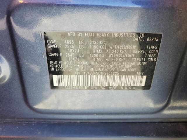 4S4BSANC0F3301625 Subaru Outback 2.5i Limited