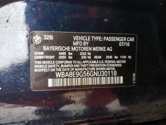 WBA8E9G56GNU30118 BMW 328 I Sulev