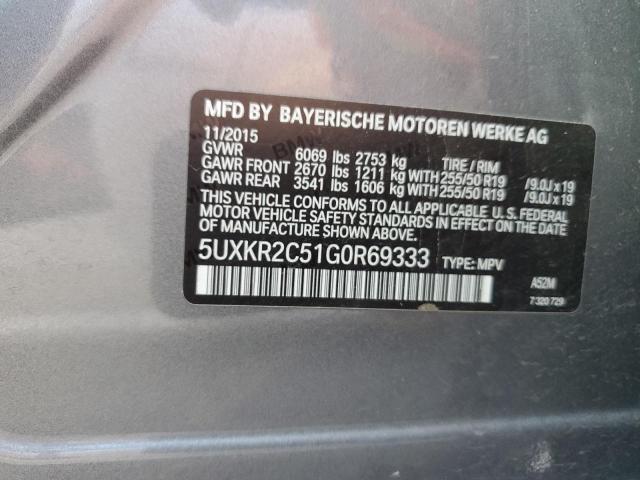 5UXKR2C51G0R69333 BMW X5 Sdrive35i