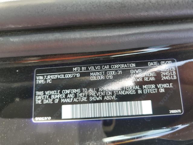7JR102FK0LG067719 Volvo S60 T5 Momentum